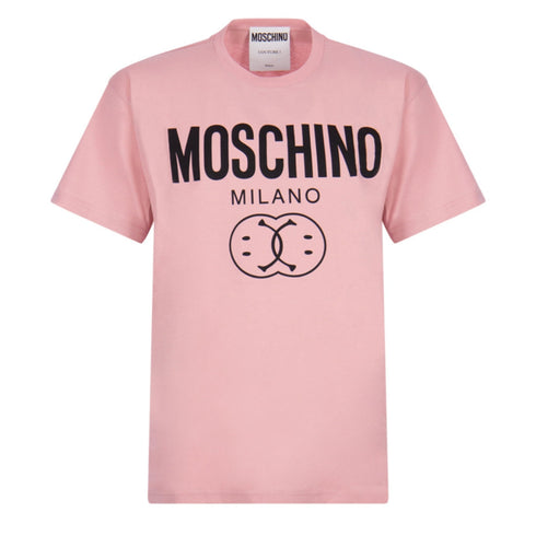 Moschino Milano Double Smiley Logo T-Shirt 222ZRJ07259041 1187
